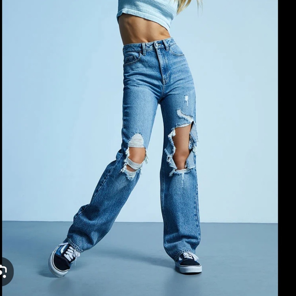 PacSun distressed ripped jeans